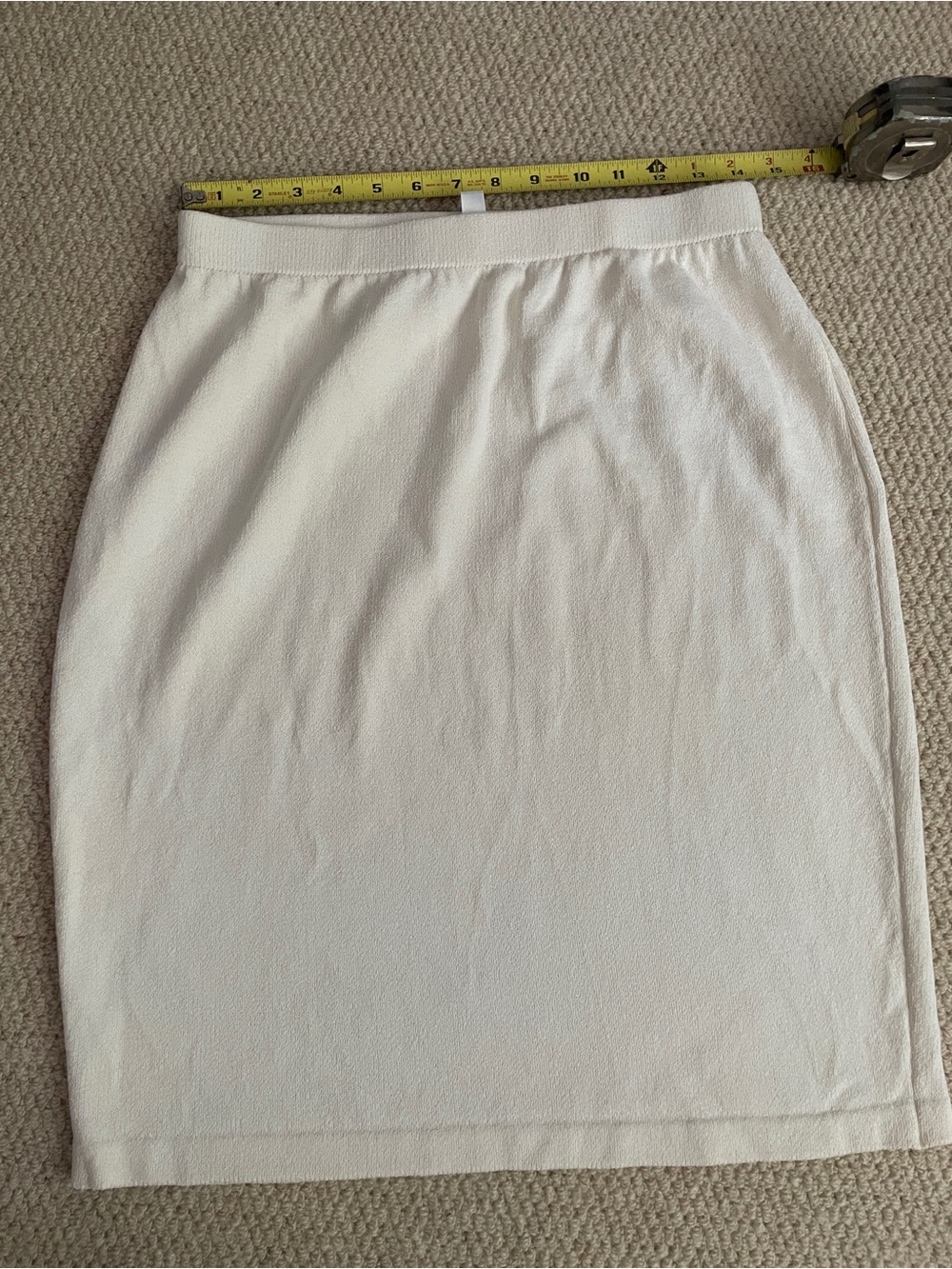 St. John Cream Pencil Skirt